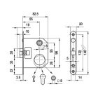 AJTÓZÁR 4392 TOP LŐVÉR CILINDERES ELZETT