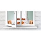 Ablakpárkány Extrudált PVC fehér 20 x 300 x 0,9 cm