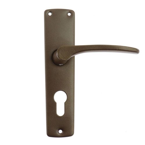   Belső ajtó kilincs, árnyékolással,  70 mm, barna, 230 x 100 x 50 mm