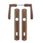 Ajtó kilincs,   90 mm, barna, 230 x 100 x 50 mm