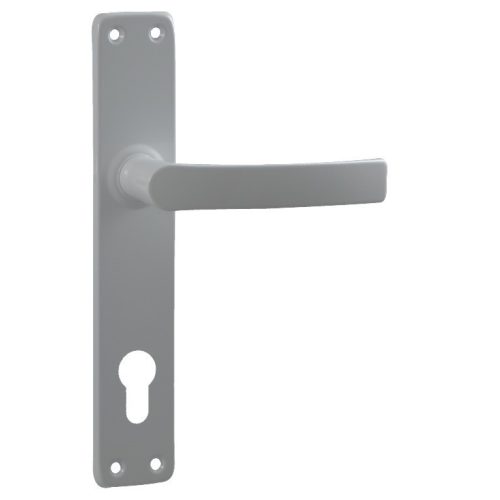 Beltéri/kültéri ajtókilincs,  alumínium, fehér,  90 mm