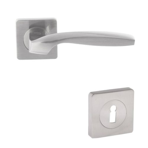 Ajtó kilincs Dubai Gato BB nikkelszatén, 140 x 55 mm