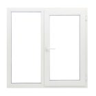 Műanyag ablak fehér 176x116cm 5 kamrás Fix+Bukó/Nyíló
