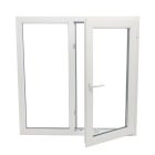 Műanyag ablak fehér 176x116cm 5 kamrás Fix+Bukó/Nyíló