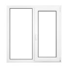 Műanyag ablak fehér 146 x 116 cm 6 kamrás Fix+Bukó/Nyíló