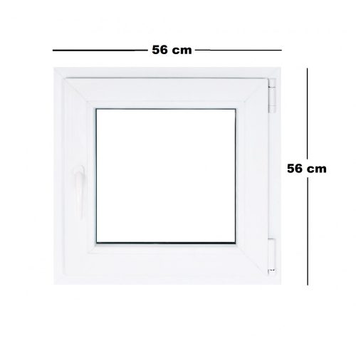 Műanyag ablak fehér 56x56cm 7 kamrás Bukó/Nyíló