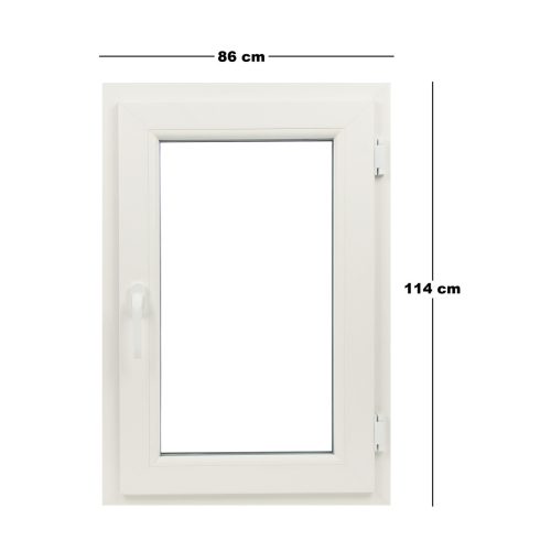 Műanyag ablak fehér 86x114cm 7 kamrás Bukó/Nyíló