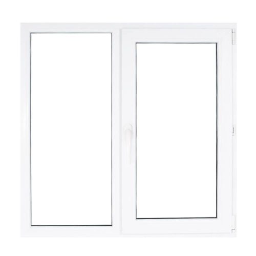 Műanyag ablak fehér 116x114cm 7 kamrás Fix+Nyíló