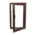 Műanyag ablak barna 71x116cm 7 kamrás Bukó/Nyíló