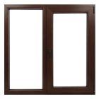 Műanyag ablak barna 116x114cm 