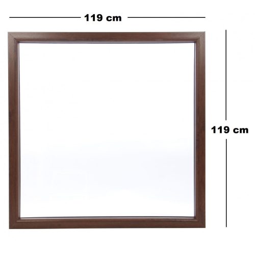 Műanyag ablak barna 119x119cm 7 kamrás Fix
