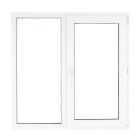 Műanyag ablak fehér 146x116cm 3 kamrás Fix+Nyíló