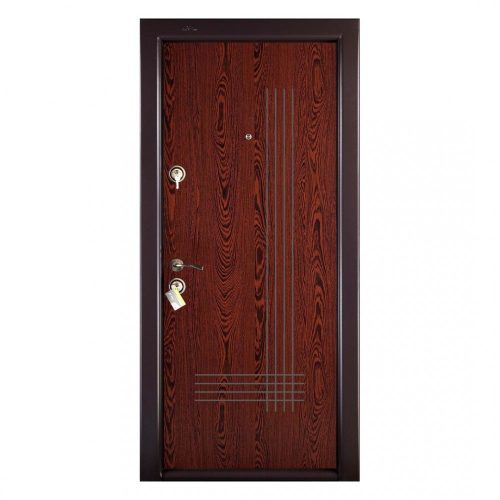 Fém bejárati ajtó Megadoor Prestige 1 lux 41, jobb, wenge, 200 x 88 cm