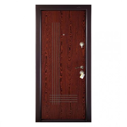 Fém bejárati ajtó Megadoor Prestige 1 lux 41, bal, wenge, 200 x 88 cm