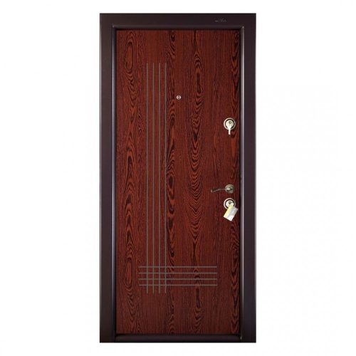 Fém bejárati ajtó Megadoor Prestige 1 lux 41, bal, wenge, 200 x 88 cm
