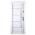 Fém bejárati ajtó Megadoor Prestige 1 lux 1017, bal, fehér, 200 x 88 cm