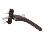 Ablak kilincs kulccsal, alumínium, barna