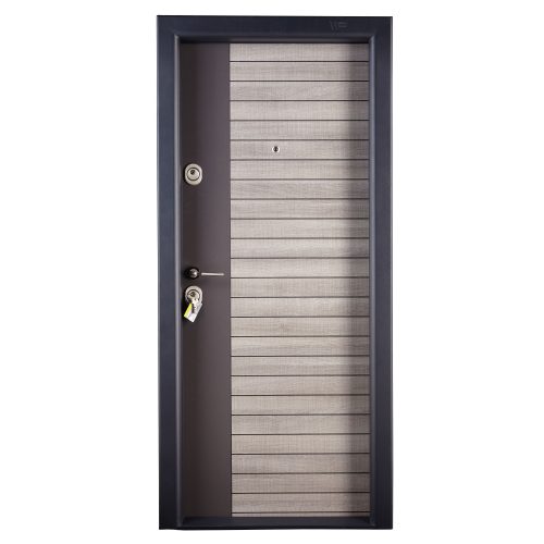Fém bejárati ajtó Megadoor Prestige 1 lux 260, jobb, szürke, 200 x 88 cm