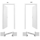 Fém bejárati ajtó Megadoor Prestige 1 lux 260, jobb, szürke, 200 x 88 cm