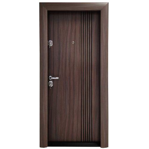 Fém bejárati ajtó Arta Door Modern 317, jobb, mart mokka, 201 x 88 cm