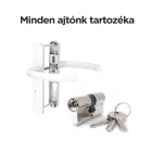 Nikos teli műanyag bejárati ajtó 98x208cm Jobb